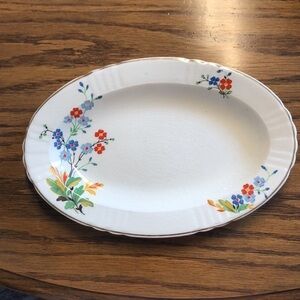 Vintage china floral condiment/side dish